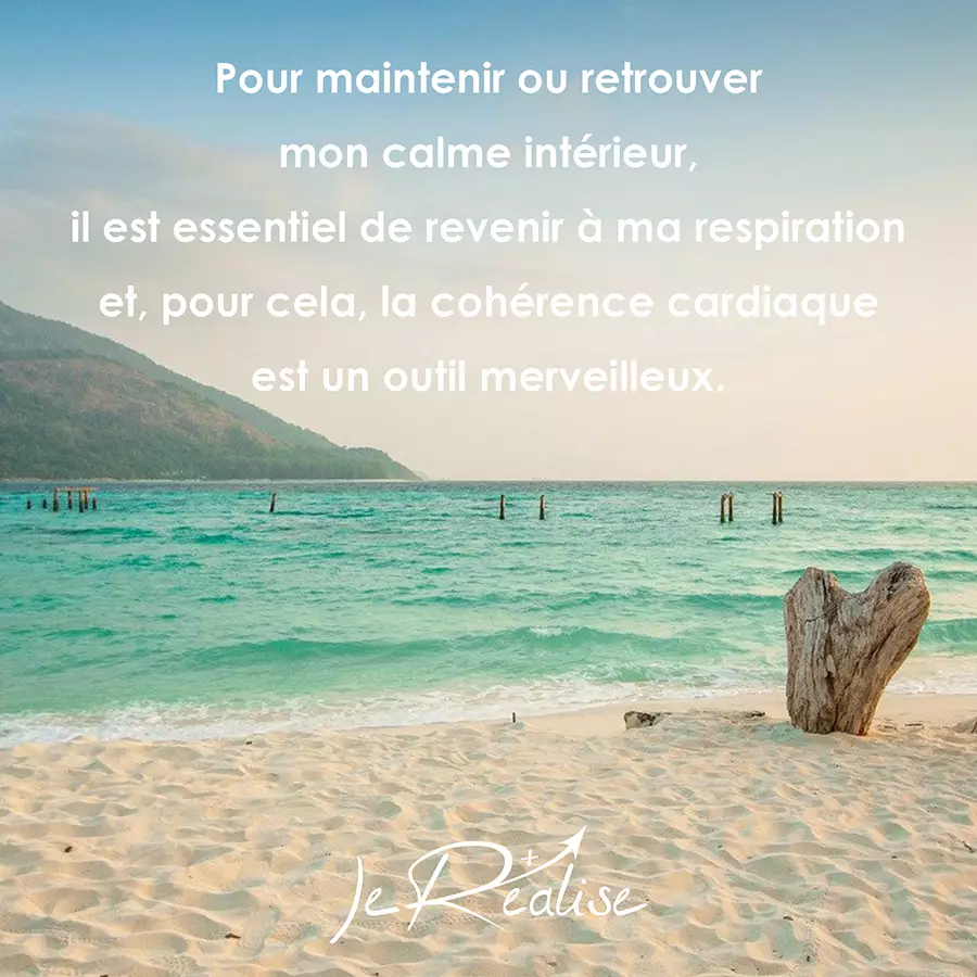Citation_Pour maintenir ou retrouver mon calme int&eacute;rieur, il est essentiel de revenir &agrave; ma respiration et, pour cela, la coh&eacute;rence cardiaque est un outil merveilleux.