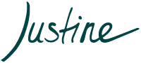 Signature Justine Il s'agit de la signature de Justine.